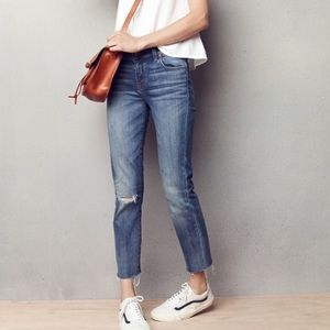 Madewell Alley Straight Leg High Rise Jeans